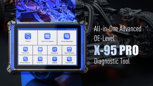 What are the features of the X-95 PRO OE-level full system diagnostic tool?